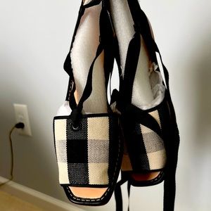 Kate spade tie sandals. European style.